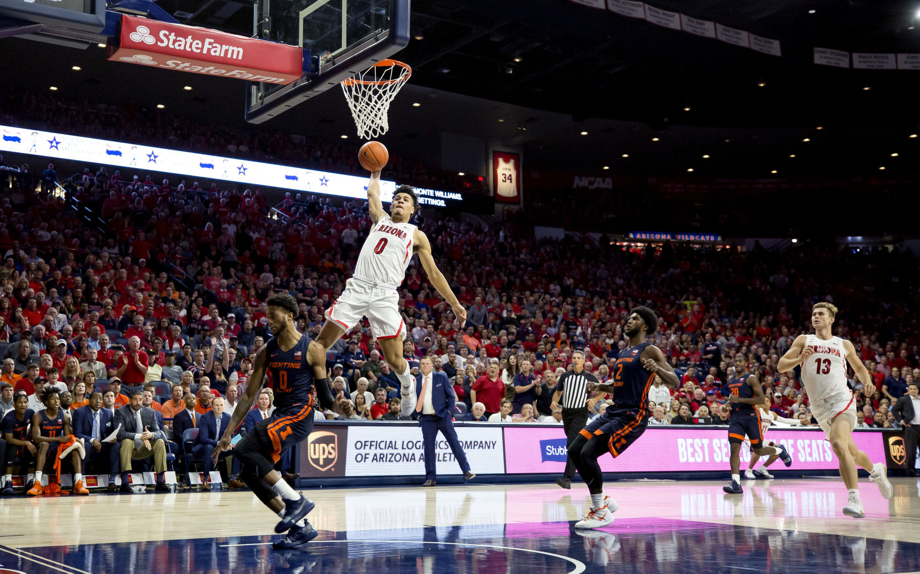 Arizona Wildcats vs Illinois Men's Basketball